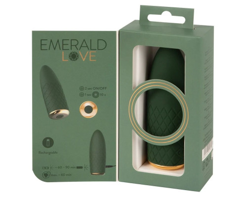 Зеленый мини-вибратор Luxurious Mini Vibrator - 11,5 см.