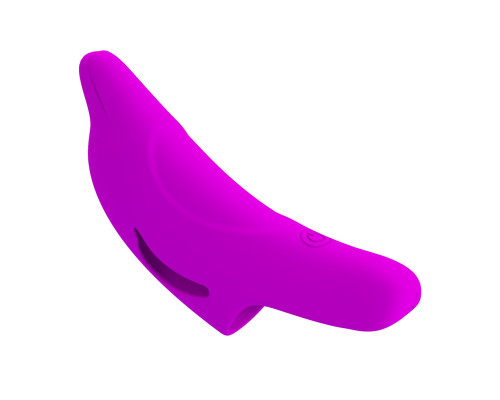 Лиловая вибронасадка на палец Delphini