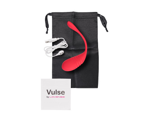 Красное силиконовое виброяйцо Vulse