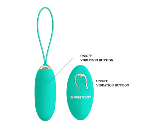 Зеленое виброяйцо Julia с пультом ДУ