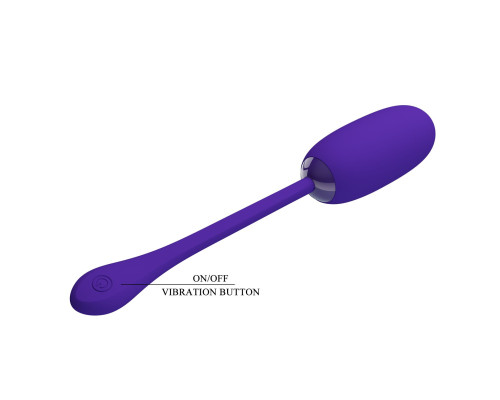 Фиолетовое перезаряжаемое виброяйцо Julius