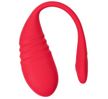 Красное силиконовое виброяйцо Vulse