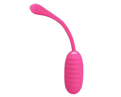 Розовое перезаряжаемое виброяйцо Kirk