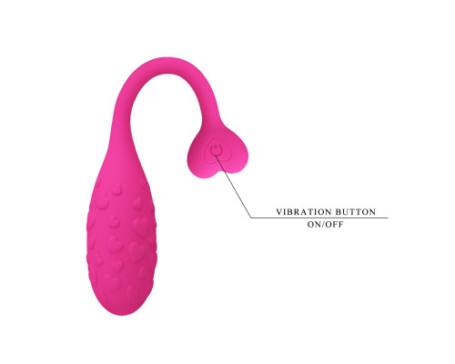 Розовое виброяйцо Fisherman с управлением через приложение