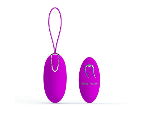 Виброяйцо с нежными волнистыми ребрышками Jacqueline на пульте ДУ