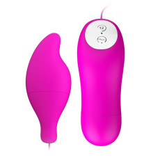 Лиловое виброяйцо Pleasure Shell в форме капли