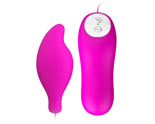 Лиловое виброяйцо Pleasure Shell в форме капли