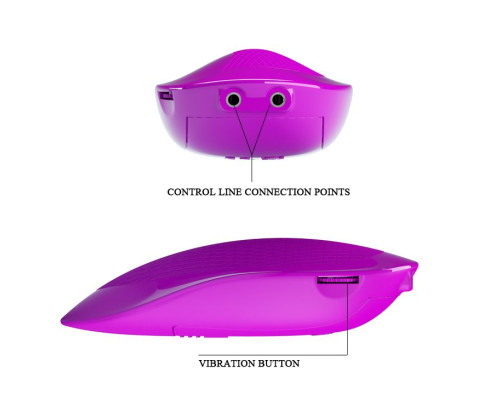 Мощное виброяйцо Naughty Egg с пультом управления и пульсацией