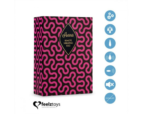 Бирюзовое виброяйцо на радиоуправлении Anna Vibrating Egg Remote