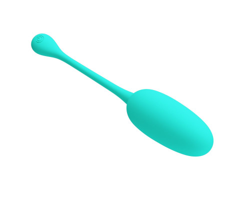 Бирюзовое перезаряжаемое виброяйцо Knucker