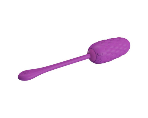 Фиолетовое перезаряжаемое виброяйцо Marina