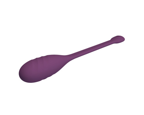 Фиолетовое интерактивное виброяйцо Leviathan