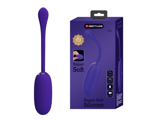 Фиолетовое перезаряжаемое виброяйцо Julius