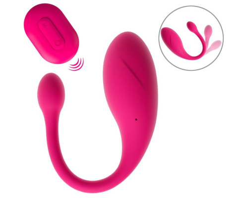 Розовое виброяйцо KORAL RC Love Ball