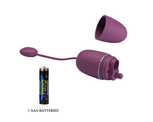 Фиолетовое виброяйцо Nymph с управлением через приложение