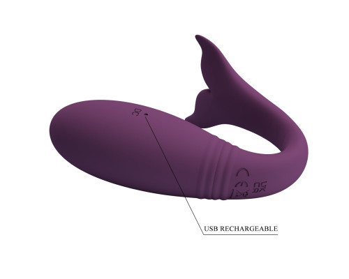 Фиолетовый вибратор-кит Jayleen с управлением через приложение