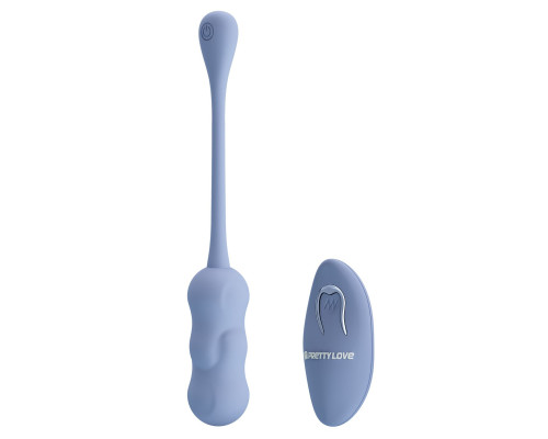 Голубое виброяйцо Leshy с пультом ДУ