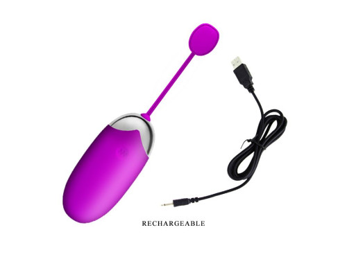 Лиловое виброяичко Abner с управлением при помощи смартфона