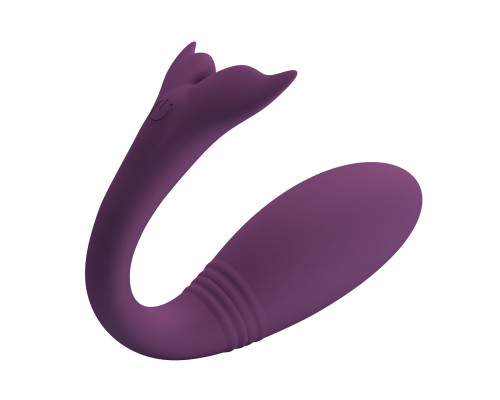 Фиолетовый вибратор-кит Jayleen с управлением через приложение