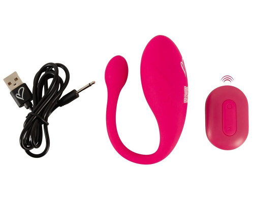 Розовое виброяйцо KORAL RC Love Ball