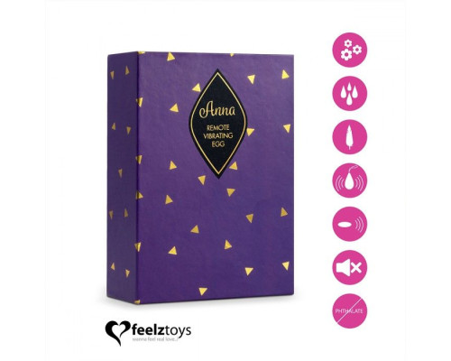 Розовое виброяйцо на радиоуправлении Anna Vibrating Egg Remote