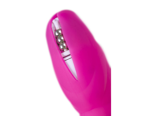 Розовое виброяйцо с пульсирующими шариками Circly