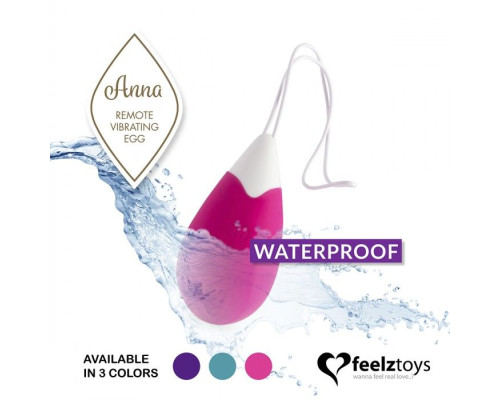 Розовое виброяйцо на радиоуправлении Anna Vibrating Egg Remote