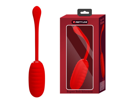 Красное перезаряжаемое виброяйцо Kirk