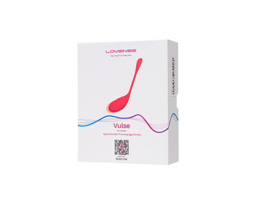 Красное силиконовое виброяйцо Vulse