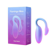 Голубой вибратор Flamingo Max