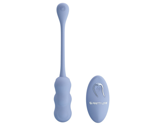 Голубое виброяйцо Leshy с пультом ДУ