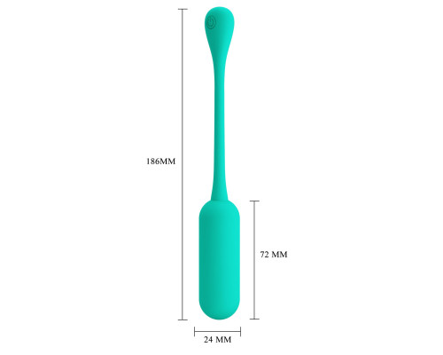 Зеленое виброяйцо Lechies с пультом ДУ