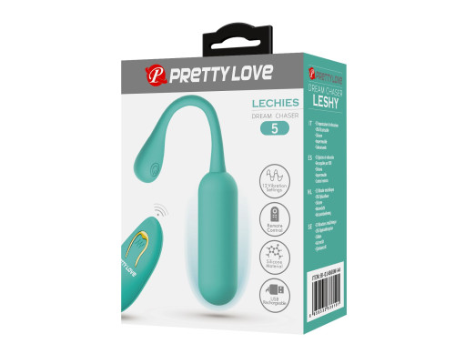 Зеленое виброяйцо Lechies с пультом ДУ