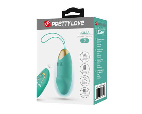 Зеленое виброяйцо Julia с пультом ДУ