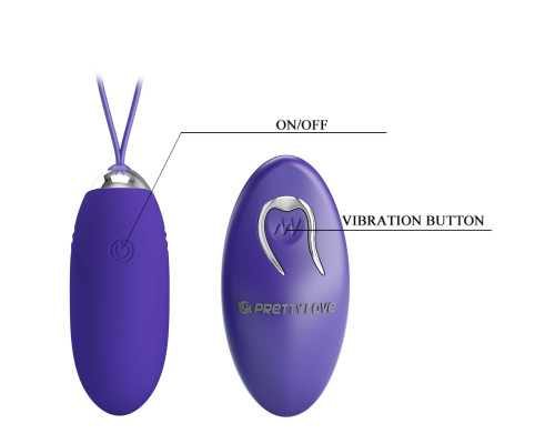 Фиолетовое виброяйцо Jenny-Yourth с пультом ДУ