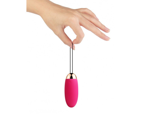 Сливово-розовое виброяйцо Elva с пультом ДУ