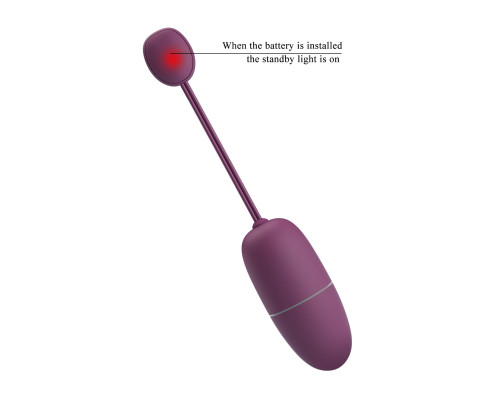 Фиолетовое виброяйцо Nymph с управлением через приложение