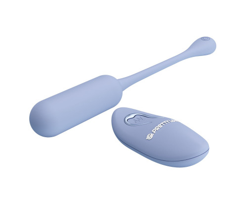 Голубое виброяйцо Lechies с пультом ДУ