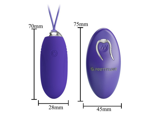Фиолетовое виброяйцо Jenny-Yourth с пультом ДУ