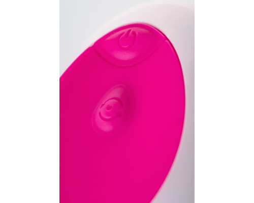 Розово-белое виброяйцо с пультом ДУ