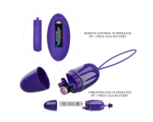 Фиолетовое виброяйцо Selkie-Youth с пультом ДУ