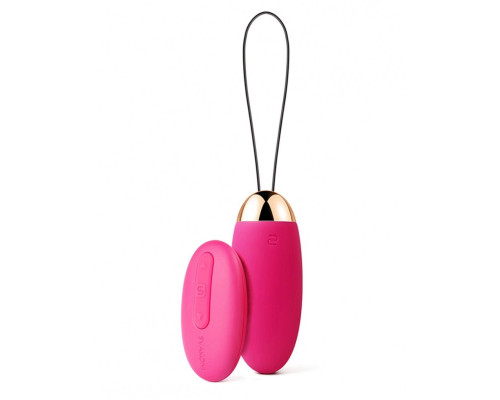 Сливово-розовое виброяйцо Elva с пультом ДУ