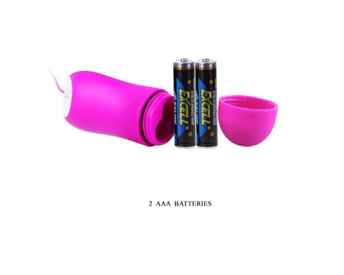 Лиловое виброяйцо Pleasure Shell в форме капли