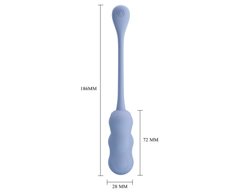 Голубое виброяйцо Leshy с пультом ДУ