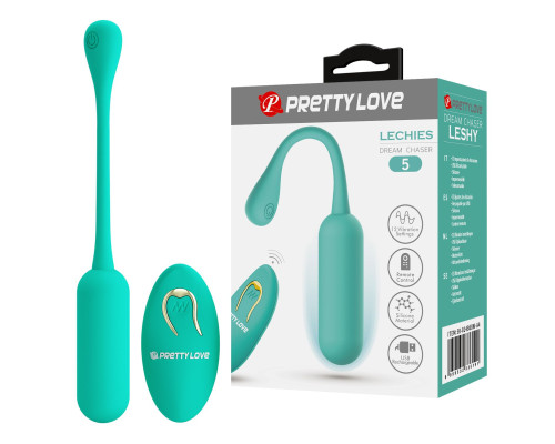 Зеленое виброяйцо Lechies с пультом ДУ