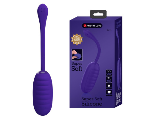 Фиолетовое перезаряжаемое виброяйцо Kirk