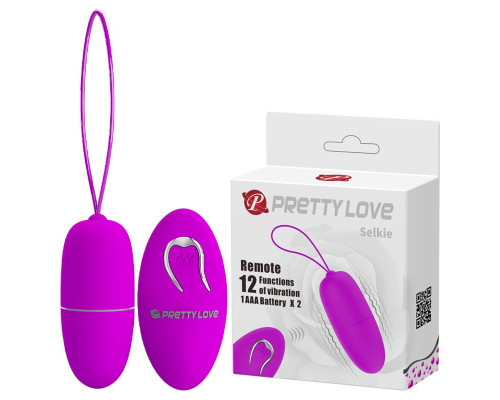 Лиловое виброяйцо Selkie с пультом ДУ