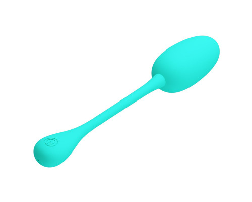 Бирюзовое перезаряжаемое виброяйцо Knucker