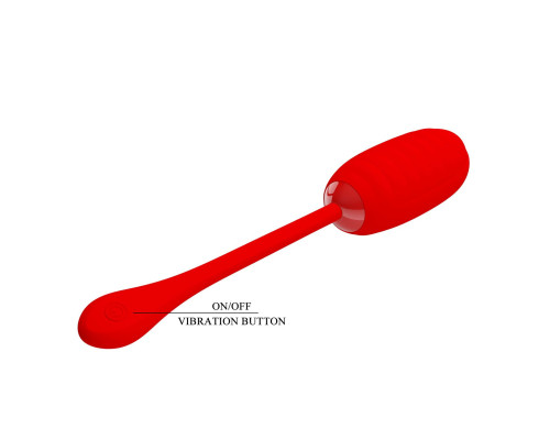 Красное перезаряжаемое виброяйцо Kirk