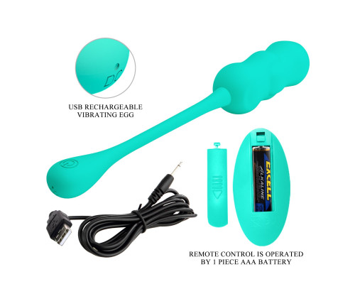 Зеленое виброяйцо Leshy с пультом ДУ